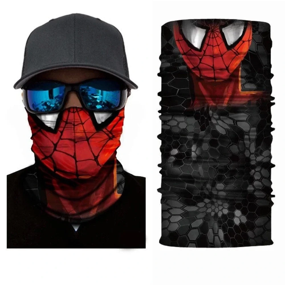Spiderman face mask Bandanna ski mask